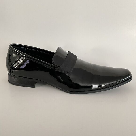 Calvin Klein Bernard Patent Faux Leather Casual Shoes Men Black 15 main image 9